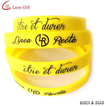 Correntes de pulseira de silicone com logotipo personalizado no atacado (LM1631)